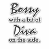 少しディヴァで威張っている シール (正面)