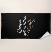 少しナウティを手に入れるだろう ビーチタオル (正面)