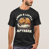 少しナピバラが欲しい – Capybara おもしろい Shirt Tシャツ (正面)