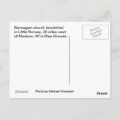 少しノルウェー ポストカード (裏面)