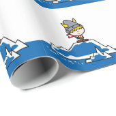 少しバイキングの男の子 ラッピングペーパー (ロールコーナー)