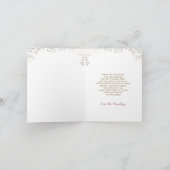 少しバニーのベビーシャワーは感謝していしています サンキューカード (内部)