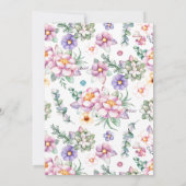 少しバニーの春の誕生日 招待状 (裏面)