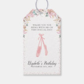 少しバレリーナありがとう ギフトタグ (正面)