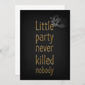 少しパーティーは決してだれも殺しませんでした 招待状 (正面/裏面)