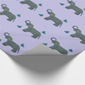 少しヒスイ象 ラッピングペーパー (角)