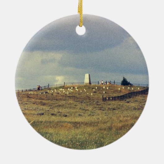 少しビッグホーンの戦場の国有記念物(phot セラミックオーナメント (裏面)