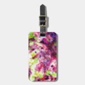 少しピンク、抽象芸術 ラゲッジタグ (正面縦)
