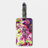 少しピンク、抽象芸術 ラゲッジタグ (裏面縦)