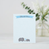 少しピーナツ象はノート感謝していしています サンキューカード (スタンド正面)