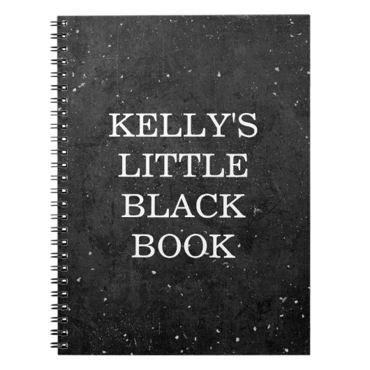 少しブラックリストの黒板のスタイル-個人化して下さい ノートブック (正面)