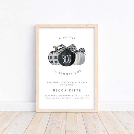 少しブーが来たぞ！ニュートラルベビーシャワー ポスター