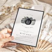 少しブーが来たぞ！ニュートラルベビーシャワー 招待状