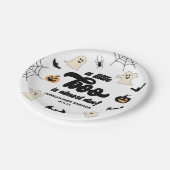 少しブーが来たぞ!ハロウィーンの赤ちゃんシャワー ペーパープレート (アングル)