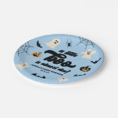 少しブーが来たぞ！ハロウィーンの赤ちゃんシャワー ペーパープレート (アングル)