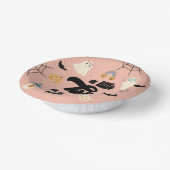 少しブーが来たぞ!ハロウィーンの赤ちゃんシャワー ペーパーボウル (傾斜あり)