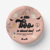 少しブーが来たぞ!ハロウィーンの赤ちゃんシャワー ペーパーボウル (正面)