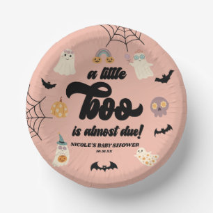 少しブーが来たぞ!ハロウィーンの赤ちゃんシャワー ペーパーボウル