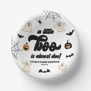 少しブーが来たぞ!ハロウィーンの赤ちゃんシャワー ペーパーボウル