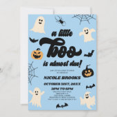 少しブーが来たぞ!ハロウィーンの赤ちゃんシャワー 招待状 (正面)