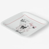 少しブーが近い – ハロウィーン女の子だ ペーパープレート (傾斜あり)