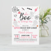 少しブーが近い – 女の子（Wh/ピンク） 招待状 (スタンド正面)