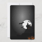 少しブーはほとんどハロウィーンの赤ちゃんシャワー 招待状 (裏面)