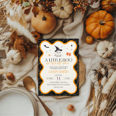 少しブーはほとんどハロウィーンの赤ちゃんシャワー 招待状