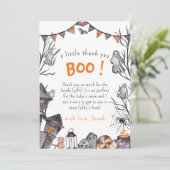 少しブーはほとんど幽霊赤ちゃんシャワー サンキューカード (スタンド正面)