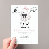 少しブーはほとんど期限が来ている – ハロウィーンの赤ちゃんシャワー アクリル招待状 (インサイチュ (ポータブル))