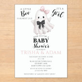 少しブーはほとんど期限が来ている – ハロウィーンの赤ちゃんシャワー アクリル招待状 (正面)