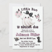 少しブーはほとんど期限が来ている – ハロウィーンの赤ちゃんシャワー シーズンカード (正面)