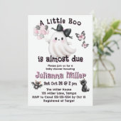 少しブーはほとんど期限が来ている – ハロウィーンの赤ちゃんシャワー シーズンカード (スタンド正面)