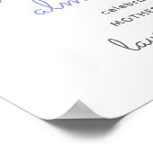 少しブーはほとんど歓迎の赤ちゃんシャワー ポスター (角)