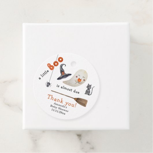 少しブーはほとんど起因している感謝の赤ちゃんシャワー フェイバータグ (インサイチュ)