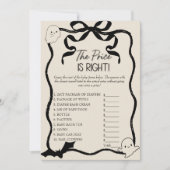 少しブー価格は右のベビーゲームカード 招待状 (正面)