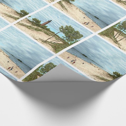 少しポイントクロテンの灯台包装紙 ラッピングペーパー (角)