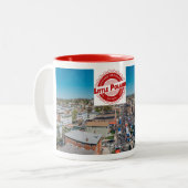 少しポーランドのフェスティバルのマグ ツートーンマグカップ (正面左)