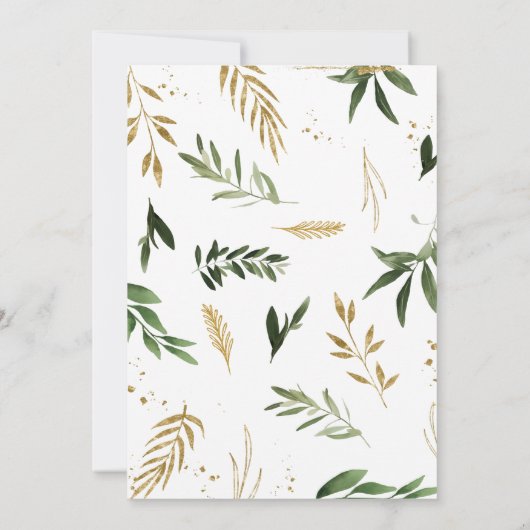 少しワイルドなサファリ ベイビーシャワー 招待状 (裏面)