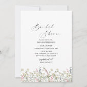 少しワイルドフラワーが途中の水の色ブリダ 招待状 (正面)