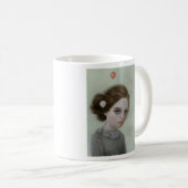 少し上昇 コーヒーマグカップ (正面右)