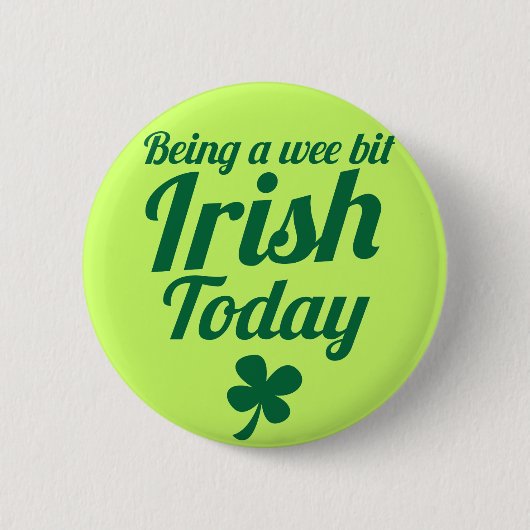 少し今日のSt patricks dayのアイルランドのデザインがあります 缶バッジ (正面)