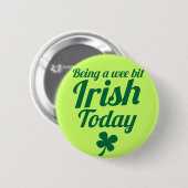 少し今日のSt patricks dayのアイルランドのデザインがあります 缶バッジ (正面&裏面)