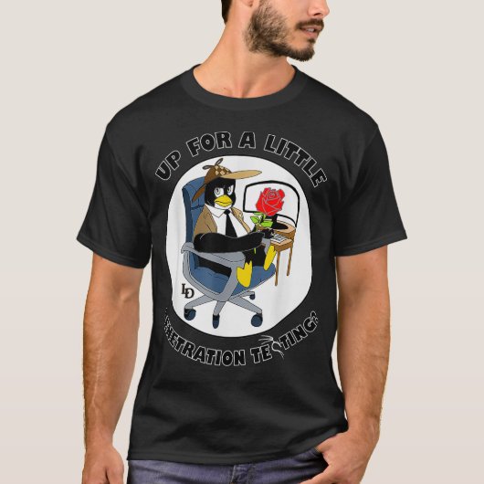 少し侵入テストを受ける Tシャツ (正面)