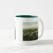 少し円形上、Gettysburgの戦場のヴィンテージ ツートーンマグカップ (正面右)