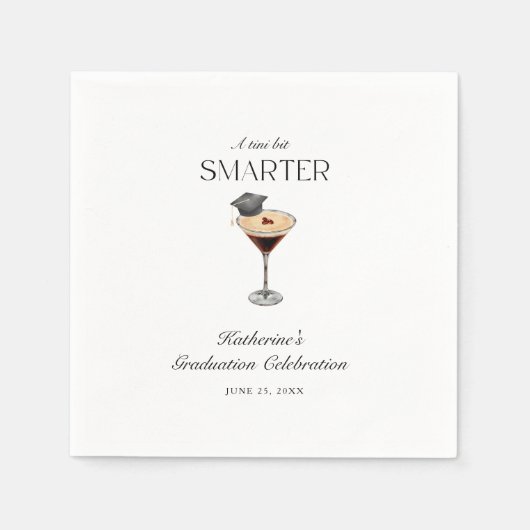 少し卒業し頭が切れるた スタンダードカクテルナプキン (正面)