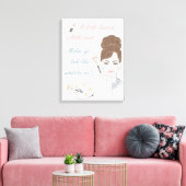 少し口紅を少しメイクアップ絵を描ことわざ キャンバスプリント (インサイチュ (リビング))