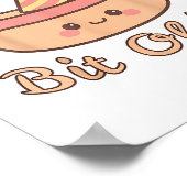 少し古いウインナソーセージは可愛くておもしろいホットな犬のバー ポスター (角)