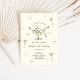 少し古い手予測できな描き誕生日 招待状