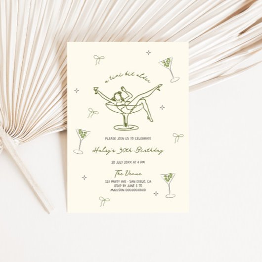 少し古い手予測できな描き誕生日 招待状